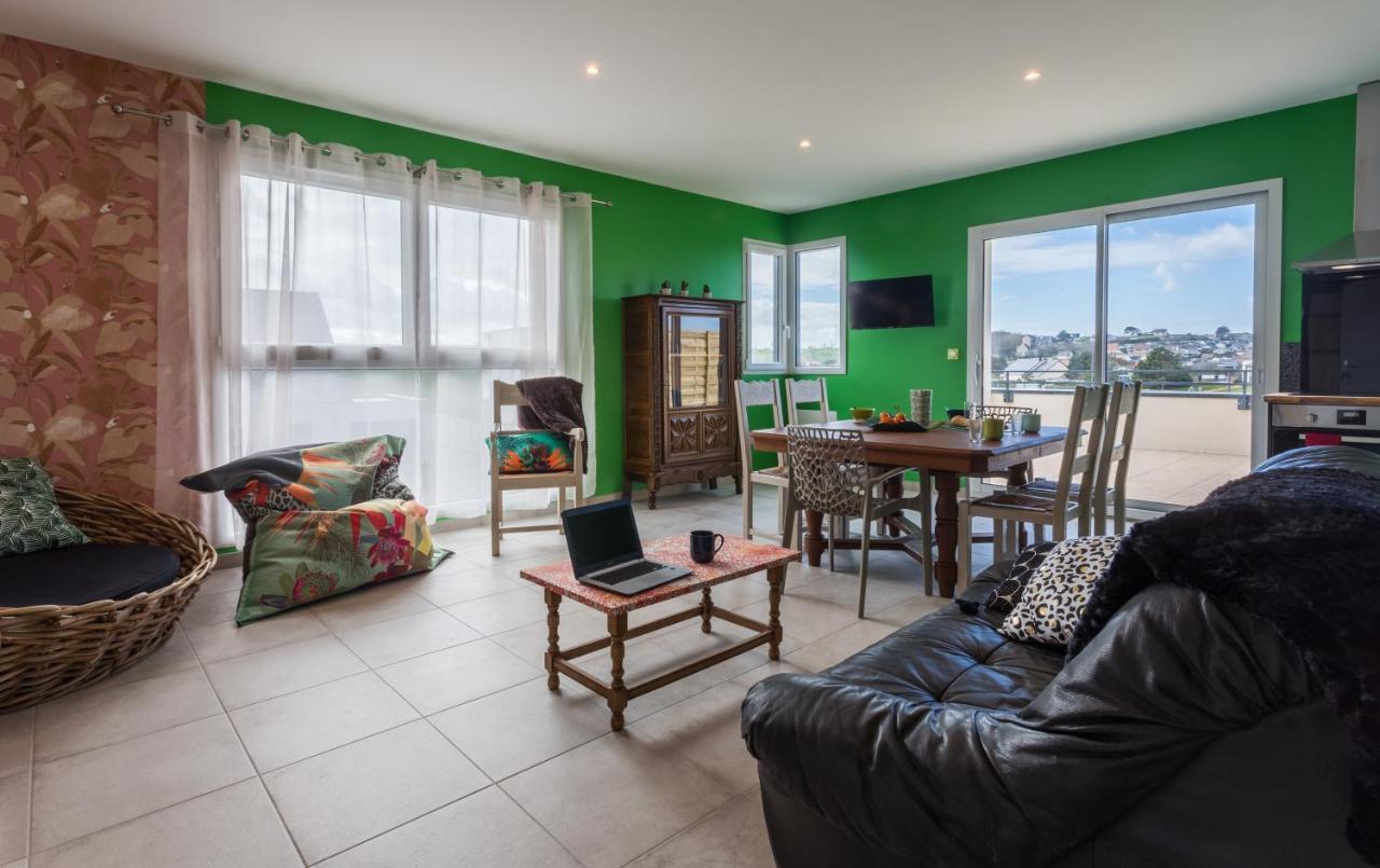 Babord, Appt Avec Terrasse Et Vue Mer Saint-Come-de-Fresne Exterior foto